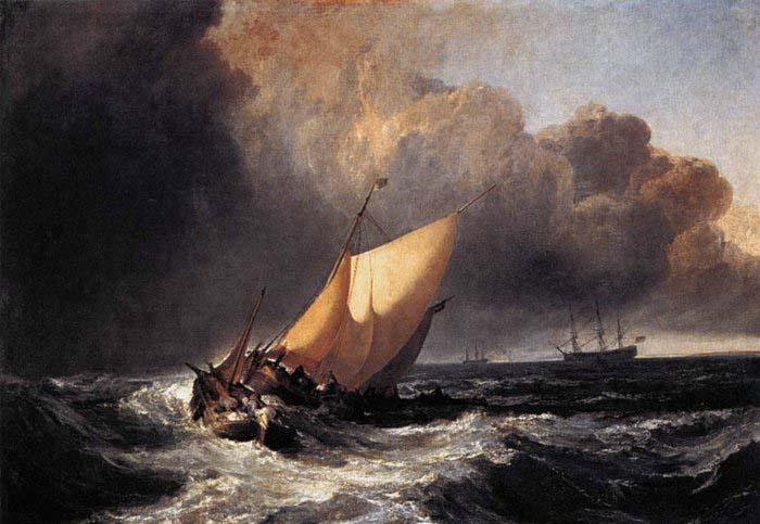Joseph Mallord William Turner Dutch Boats in a Gale oil painting picture